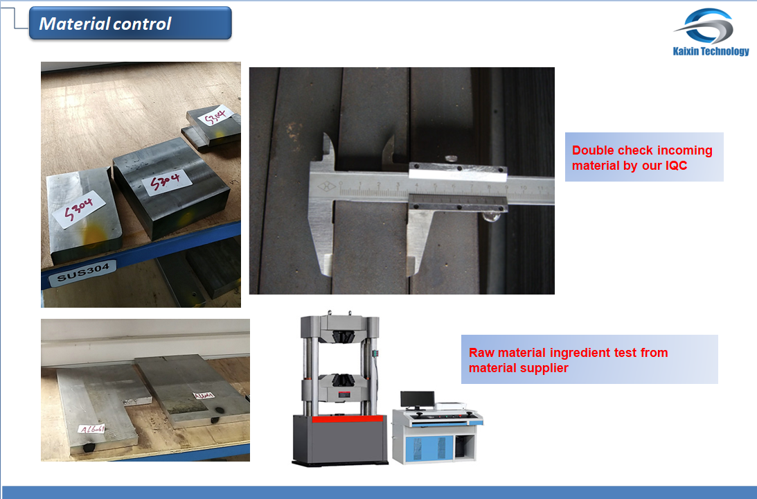 Re-check incoming material